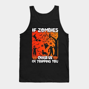 Halloween Zombie Chase Tank Top